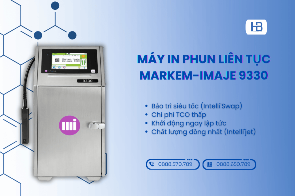 Máy in phun liên tục Markem-Imaje 9330 6 Sức mạnh đa năng của 9330