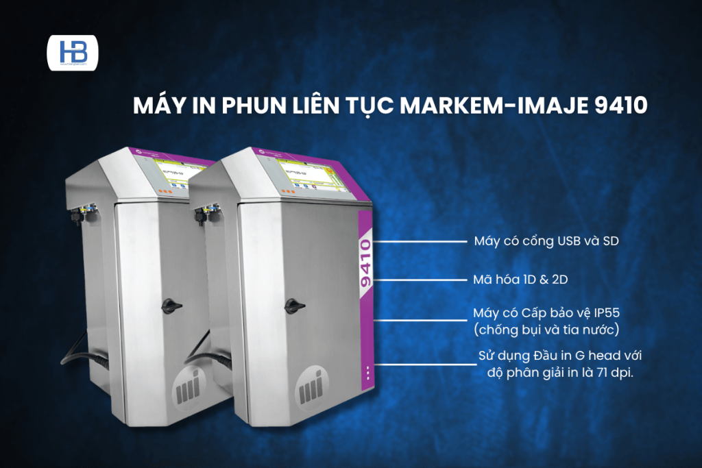 Máy in phun liên tục Markem-Imaje 9410 5 Ưu điểm máy in phun liên tục Markem-Imaje 9410