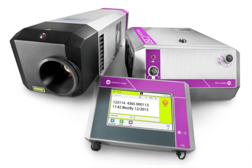 Máy in laser SmartLase C350 CO₂ 30W cho dây chuyền tốc độ cao