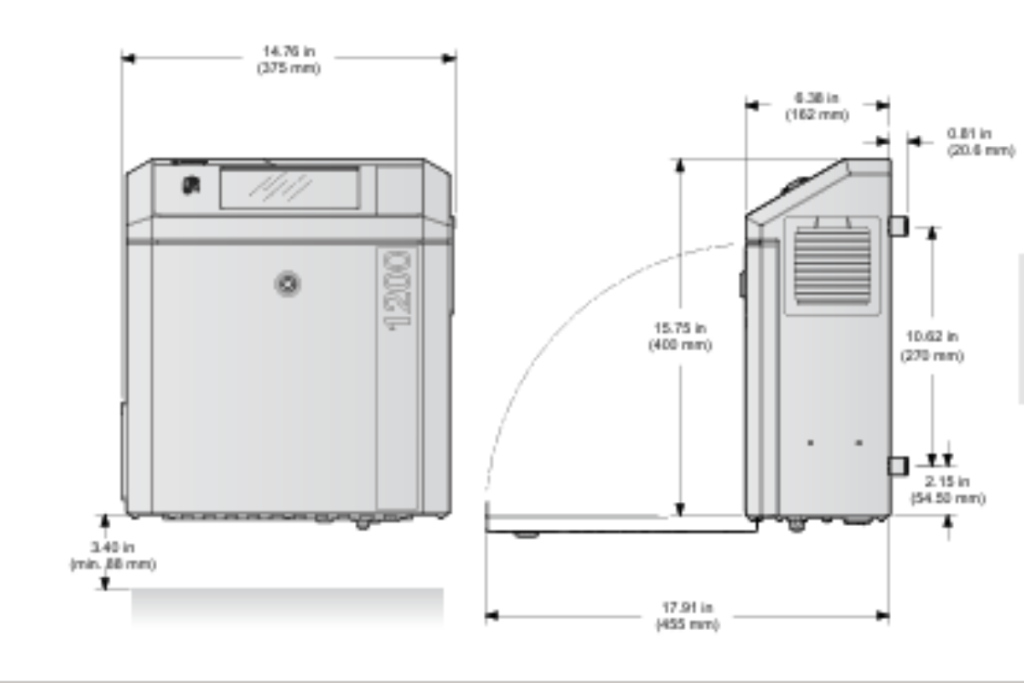 Thông tin kỹ thuật máy in phun nhiệt Markem-Imaje 1050