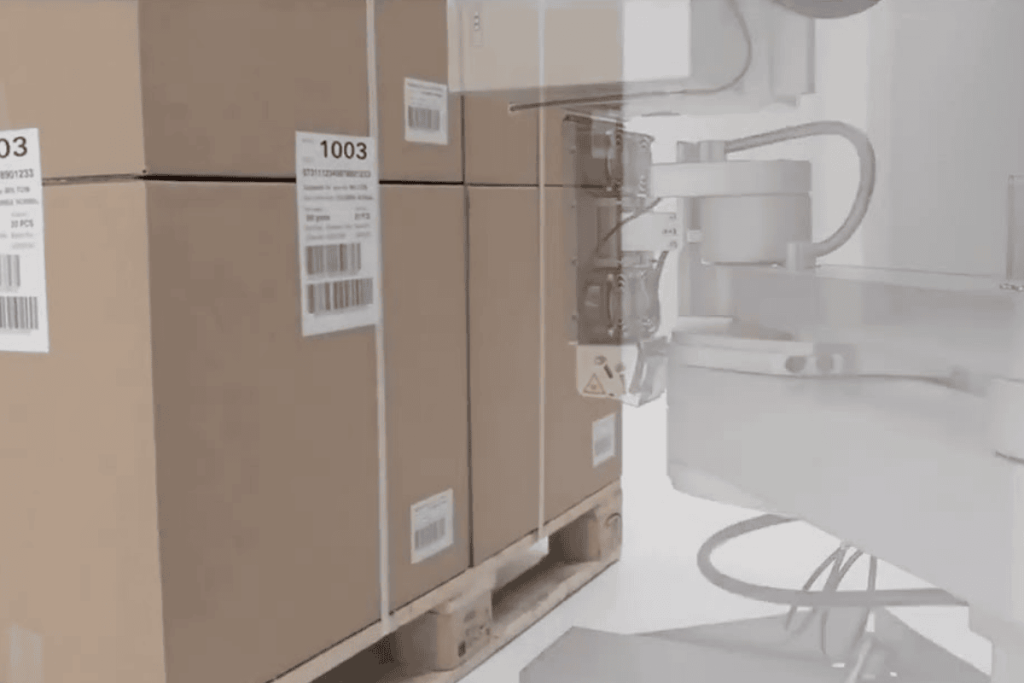 Ứng dụng thực tế của máy dán nhãn Markem-Imaje 2200 Pallet