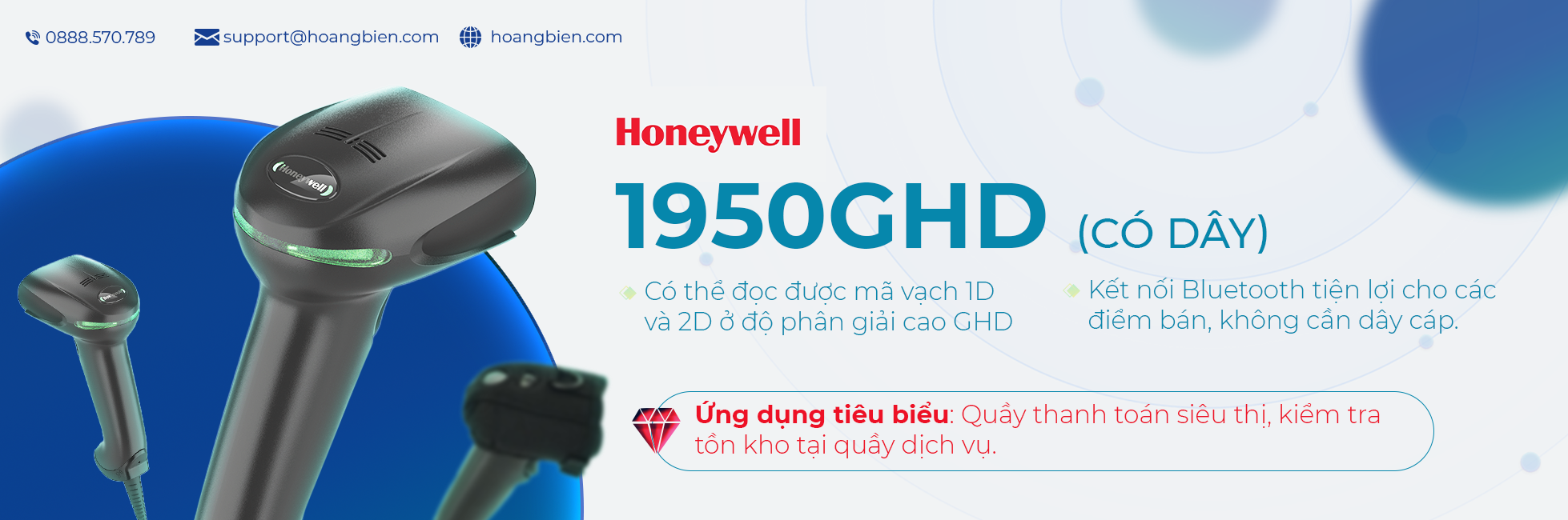 Banner honeywell may doc ma vach co day 1950GHD