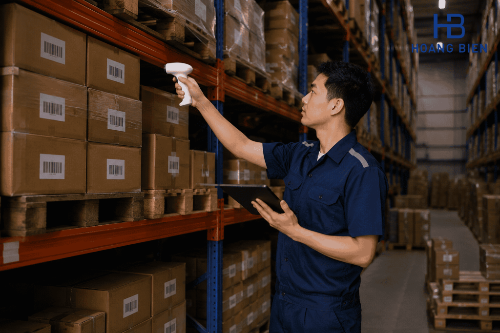 Kiểm kê hàng tồn kho bằng máy quét mã vạch
