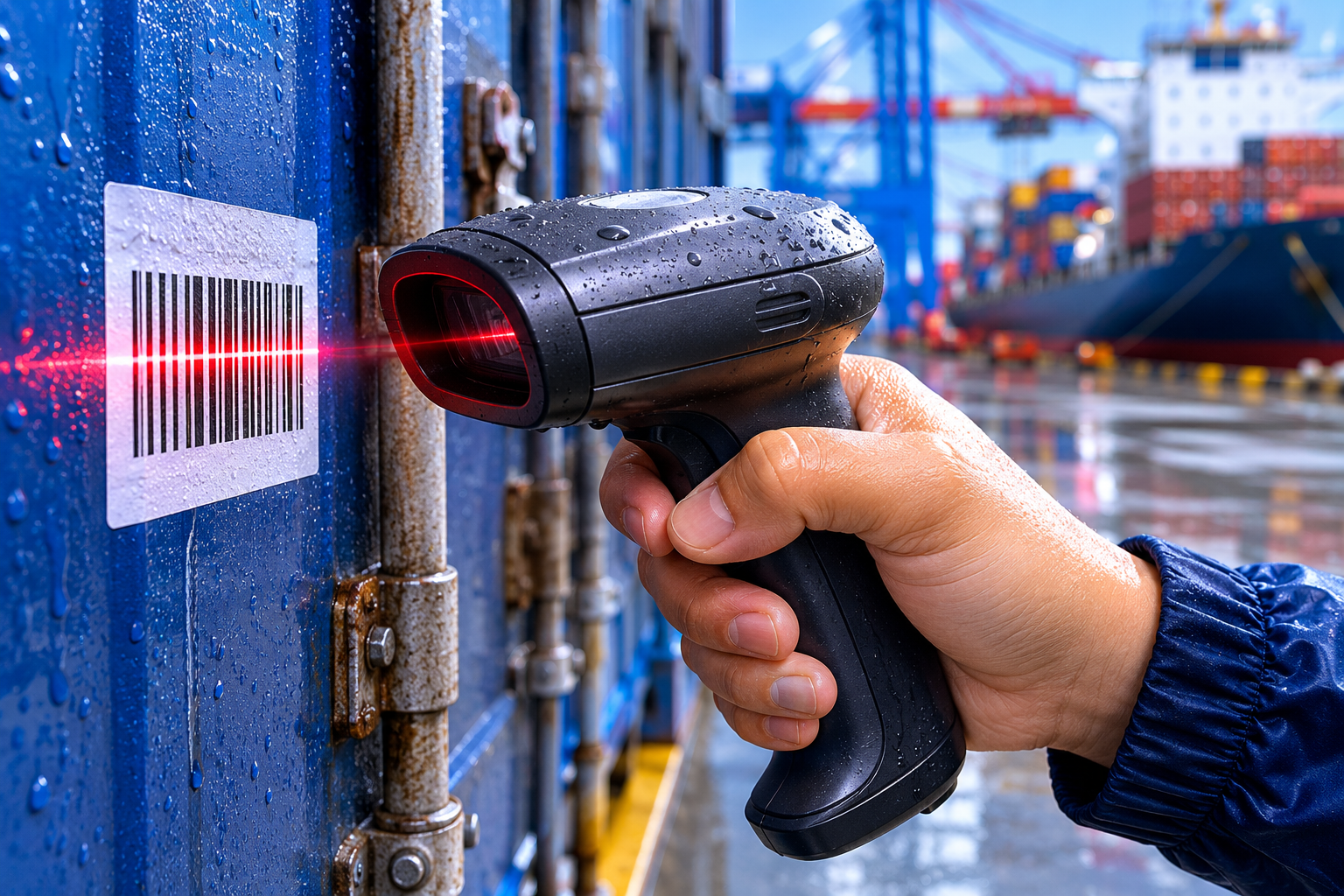 Scanner công nghiệp cho bến bãi container điều kiện khắc nghiệt